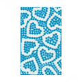 Heart Love Crystal Bling Diamond Rhinestone Jewellery stickers for mobile phone cases covers - Blue