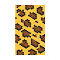 Leopard Crystal Bling Diamond Rhinestone Jewellery stickers for cell phone cases covers - Yellow