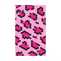 Leopard Crystal Bling Diamond Rhinestone Jewellery stickers for mobile phone cases covers - Pink Red