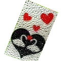 Heart Crystal Bling Diamond Rhinestone Jewellery stickers for mobile phone cases covers - Duck