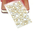 Champagne 3D Crystal Bling Rhinestone mobile phone DIY Craft Jewelry Stickers