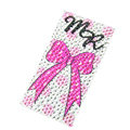Pink Bowknot Crystal Bling Rhinestone mobile phone DIY Craft Jewelry Stickers
