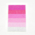 Pink Gradient Crystal Bling Rhinestone mobile phone DIY Craft Jewelry Stickers