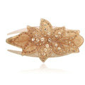 Hair Jewelry Rhinestone Crystal Flower Hairpin Hair Clip Claw Clamp - Champagne