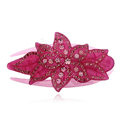 Hair Jewelry Rhinestone Crystal Flower Hairpin Hair Clip Claw Clamp - Purple