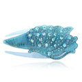 Hair Jewelry Rhinestone Crystal Ice cream Hairpin Hair Clip Claw Clamp - Blue