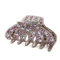 Hair Jewelry Rhinestone Crystal Woman Hair Clip Claw Clamp - Purple