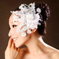 Wedding Bride Jewelry Crystal Lace Headband Flower Headpiece Hair Accessories