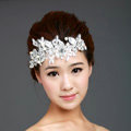 Wedding Bride Jewelry Crystal Pearl Lace Headband Headpiece Butterfly Hair Accessories