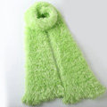Fashion Women soft feather yarn knitted scarf shawls warm Neck Wrap tippet - Light green