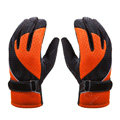 Allfond Women winter warm outdoor sport windproof ski motorcycle riding buckle Gloves - Orange