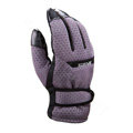 Allfond men winter thermal outdoor sport cold-proof ski motorcycle riding leather Gloves - Purple