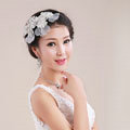 Elegant Bride Jewelry Crystal Lace Flower Bridal Hair band Hairpin Barrette Wedding Accessories