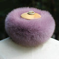 Fashion Short Fox Fur Scarf Women Winter Warm Neck Wrap Muffler Fox Fur Collar - Light Purple