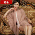 High Quality Solid Color Wool Scarf Shawls Women Winter Long Warm Pashmina Cape - Camel