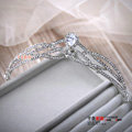 Fashion Wedding Jewelry Water drops Crystal Tiaras Bridal Crown Rhinestone Hair Accessories