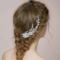 Luxury Bridal Wedding Pearl Alloy Flower Rhinestone Crystal Bride Headband Hair Clip Accessories