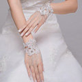 Elegant Rhinestone Lace Flower Bridal Wristlet Wedding Dress Stage Beads Tassel Bracelet Chain Accessories