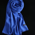 Colorful Unisex Scarf Shawl Winter Warm Cashmere Solid Panties 180*60CM - Blue