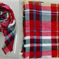 Plaid Scarf Shawls Women Winter Warm Cashmere Solid Wholesale 140*140CM - Red