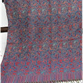 Print Scarf Shawls Women Pashmina Winter Warm Cotton Panties 170*70CM - Blue