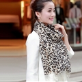 Discount Leopard Print Scarf Shawls Women Winter Warm Wool Panties 190*70CM - Beige