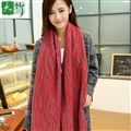 Free Zebra Print Women Scarf Bamboo Fiber Warm Scarves Wraps 180*70CM - Red