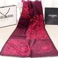 Nice Zebra Print Scarves Wrap Women Winter Warm Cashmere 190*60CM - Wine Red