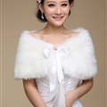 Pretty Bridal Bowknot Rabbit Wool Scarf Shawls Women Winter Warm Solid Panties 100*30CM - White