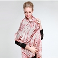 Unique Zebra Print Scarves Wrap Women Winter Warm Wool 190*65CM - Pink