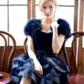 Elegant Real Ostrich Fur Wedding Dress Shawls Women Winter Warm Wraps Cape - Blue