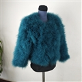 Cheap Good Warm Faux Ostrich Fur Vests Fashion Women Waistcoat - Blue