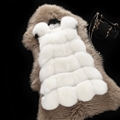 Cheap Winter Warm Faux Fur Vest Fashion Women Waistcoat - White
