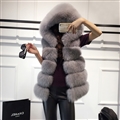 Pretty Cute Elegant Faux Lady Fur Vest Fashion Women Overcoat - Grey