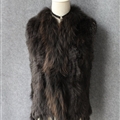Unique Winter Elegant Faux Rabbit Fur Vest Fashion Women Waistcoat - Black 01