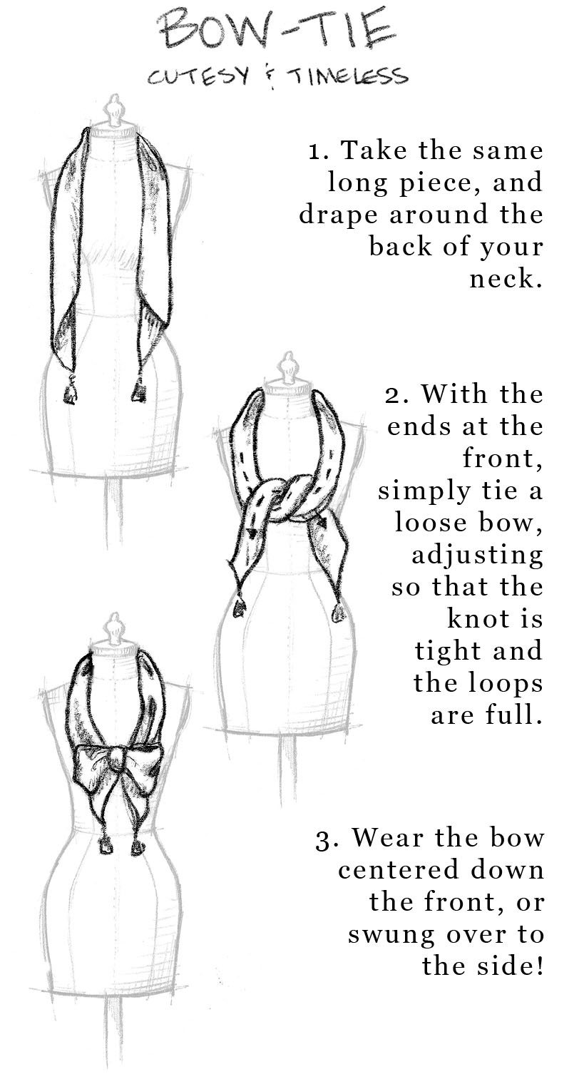 how to tie a scarf