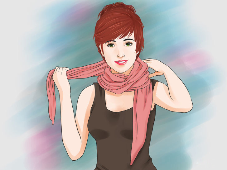 Image titled Tie a Scarf Around the Neck Step 5