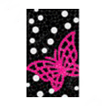 Butterfly Crystal Bling Diamond Rhinestone Jewellery stickers for mobile phone cases covers - Red White