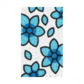 Flowers Crystal Bling Diamond Rhinestone Jewellery stickers for mobile phone cases covers - Blue