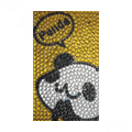 Panda Crystal Bling Diamond Rhinestone Jewellery stickers for mobile phone cases covers - Yellow