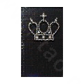 Crown Crystal Bling Diamond Rhinestone Jewellery stickers for mobile phone cases covers - Black