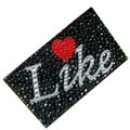 Heart Crystal Bling Diamond Rhinestone Jewellery stickers for mobile phone cases covers - Like