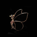 Bling Butterfly Alloy Crystal Rhinestone DIY Phone Case Cover Deco Den Kit - Black