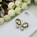 Bling Butterfly Alloy Rhinestone Crystal DIY Phone Case Cover Deco Den Kit - Champagne