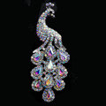 Luxury Bling Peacock Alloy Crystal Flatback DIY Phone Case Cover Deco Kit - Color