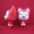 DIY Deco 3D doll Red Fox Plastic Resin Cell Phone Crystal Case Cover