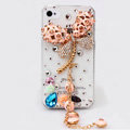 Dragonfly Bling Crystal Case Rhinestone Cover shell for iPhone 4G 4S - Pink