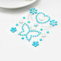 Blue Butterfly Crystal Bling Rhinestone mobile phone DIY Craft Jewelry Stickers