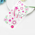 Rose Star Flower Crystal Bling Rhinestone mobile phone DIY Craft Jewelry Stickers