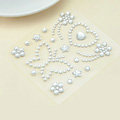 White Butterfly Crystal Bling Rhinestone mobile phone DIY Craft Jewelry Stickers